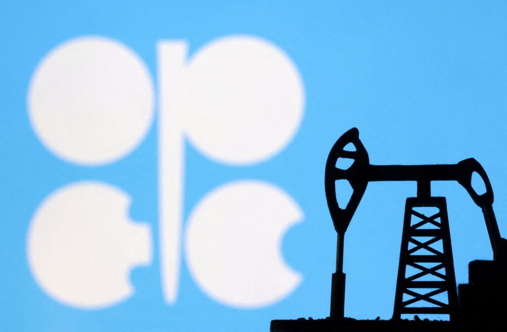 FILE PHOTO: The OPEC logo is seen in this illustration taken, October 8, 2023. REUTERS/Dado Ruvic/Illustration/File Photo